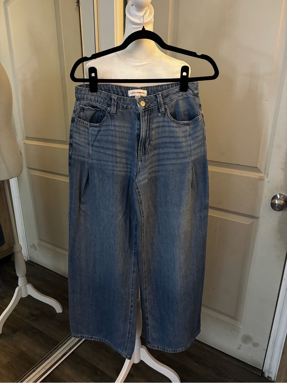 Lucky Brand Light Blue Palazzo Wide Leg Jeans - Picture 2 of 13